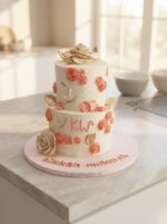 Two Tier Floral Cake - Image 3