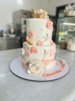 Two Tier Floral Cake - Image 8