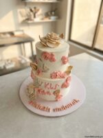 Two Tier Floral Cake
